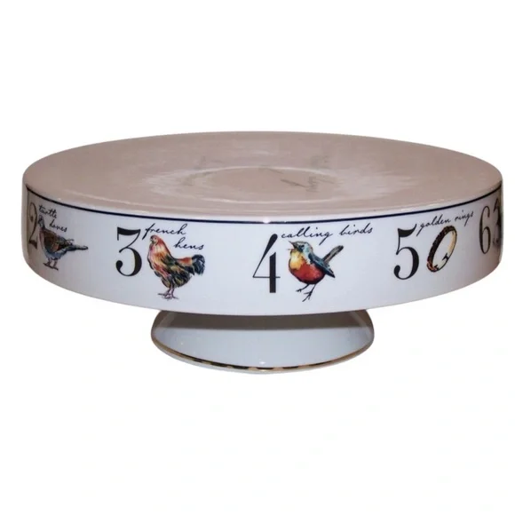 Better Homes & Gardens 12 days of Christmas cake plate stand holidays dessert - Picture 2 of 7